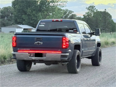 1 2016 Silverado 1500 Chevrolet Lt Rough Country Leveling Kit Anthem Off Road Gunner Black Milled