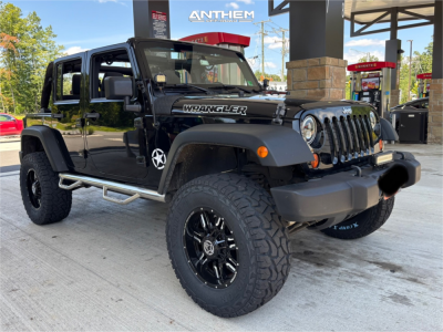 2012 Jeep Wrangler - 18x9 -12mm - Anthem Off-Road Equalizer - Suspension Lift 3.5" - 35" x 12.5"