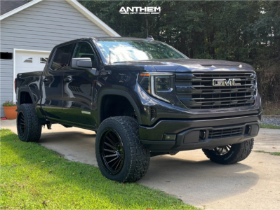 2024 GMC Sierra 1500 - 22x12 -44mm - Anthem Off-Road Turbine - Suspension Lift 6" - 35" x 12.5"