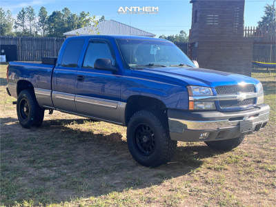 2003 Chevrolet Silverado 1500 - 17x9 0mm - Anthem Off-Road Intimidator - Leveling Kit - 285/70R17