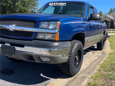 1 2003 Silverado 1500 Chevrolet Ls Rough Country Suspension Lift 25in Anthem Off Road Intimidator Satin Black