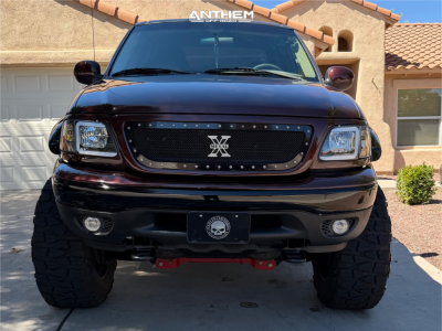 1 2000 F 150 Ford Lariat Rancho Suspension Lift 4in Anthem Off Road Equalizer Gloss Black