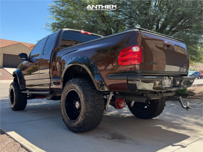 1 2000 F 150 Ford Lariat Rancho Suspension Lift 4in Anthem Off Road Equalizer Gloss Black