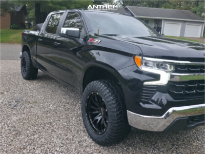 1 2024 Silverado 1500 Chevrolet Lt Body Armor 4x4 Leveling Kit Anthem Off Road Talon Gloss Black