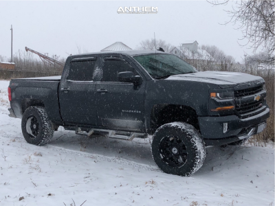 2017 Chevrolet Silverado 1500 - 20x10 -24mm - Anthem Off-Road Commander - Suspension Lift 6" - 35" x 12.5"