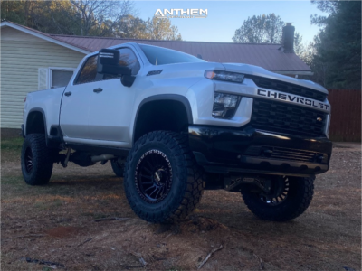 2021 Chevrolet Silverado 2500 HD - 20x10 -24mm - Anthem Off-Road Turbine - Suspension Lift 9" - 38" x 13.5"