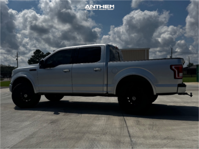 1 2016 F 150 Ford Xlt Rough Country Leveling Kit Anthem Off Road Liberty Satin Black