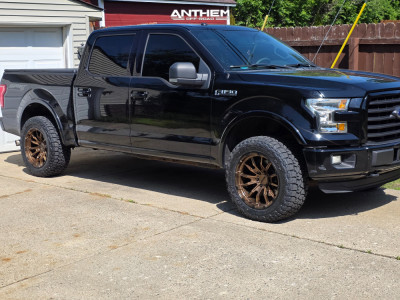 2016 Ford F-150 - 20x10 -24mm - Anthem Off-Road Talon - Leveling Kit - 33" x 11.5"