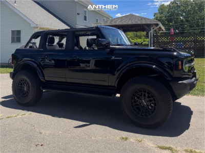 1 2025 Bronco Ford Outer Banks Rough Country Leveling Kit Anthem Off Road Valor Satin Black