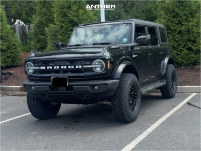 1 2025 Bronco Ford Outer Banks Rough Country Leveling Kit Anthem Off Road Valor Satin Black