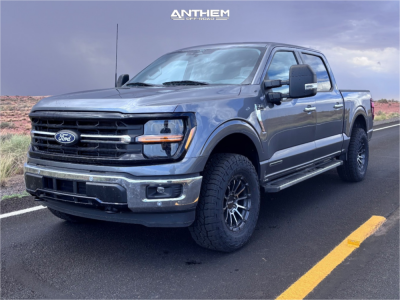 2024 Ford F-150 - 17x8.5 0mm - Anthem Off-Road Raider - Leveling Kit - 285/70R17