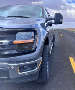 1 2024 F 150 Ford Xlt Rough Country Leveling Kit Anthem Off Road Raider Gunmetal Machined