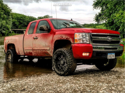2011 Chevrolet Silverado 1500 - 20x10 -24mm - Anthem Off-Road Enforcer - Suspension Lift 5" - 33" x 12.5"