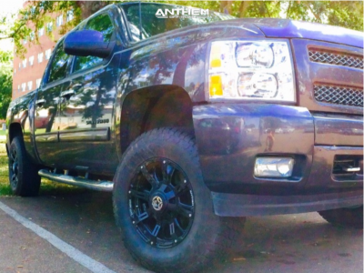 2010 Chevrolet Silverado 1500 - 18x9 -12mm - Anthem Off-Road Defender - Suspension Lift 3.5" - 275/70R18