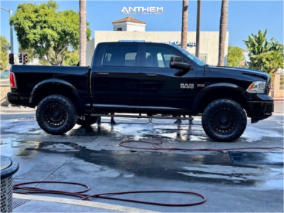 2017 Ram 1500 - 20x9 0mm - Anthem Off-Road Mercenary - Suspension Lift 4" - 35" x 12.5"