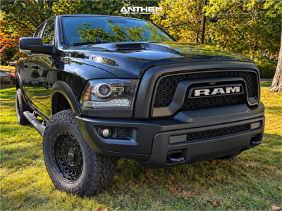 2016 Ram 1500 - 17x9 -12mm - Anthem Off-Road Mercenary - Suspension Lift 3" - 33" x 12.5"