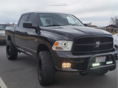 2012 Ram 1500 - 20x10 -24mm - Anthem Off-Road Commander - Leveling Kit & Body Lift - 35" x 12.5"