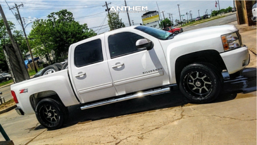 2010 Chevrolet Silverado 1500 - 20x10 -24mm - Anthem Off-Road Gunner - Leveling Kit - 275/60R20