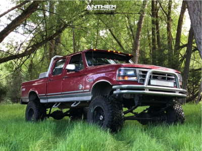 1996 Ford F-250 - 20x12 -44mm - Anthem Off-Road Aviator - Suspension Lift 10" - 40" x 15.5"