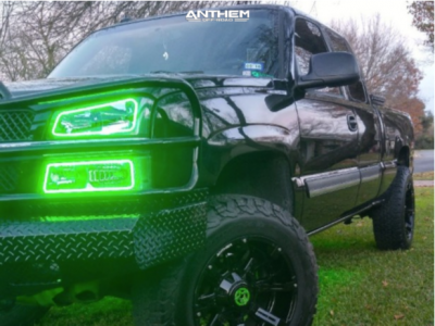 2003 Chevrolet Silverado 1500 - 20x10 -24mm - Anthem Off-Road Defender - Leveling Kit - 285/65R20