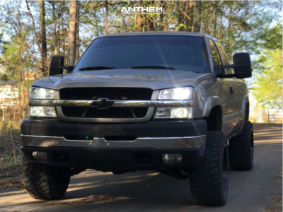 2003 Chevrolet Silverado 2500 HD - 20x12 -44mm - Anthem Off-Road Gunner - Leveling Kit - 33" x 12.5"