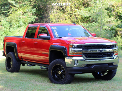2018 Chevrolet Silverado 1500 - 20x12 -44mm - Anthem Off-Road Equalizer - Suspension Lift 7" - 35" x 13.5"