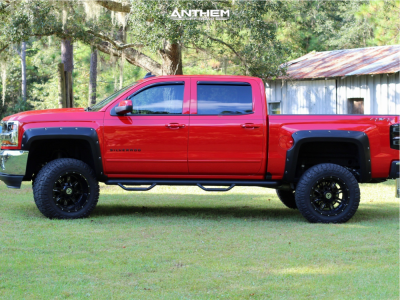 1 2018 Silverado 1500 Chevrolet Rough Country Suspension Lift 7in Anthem A771 Black