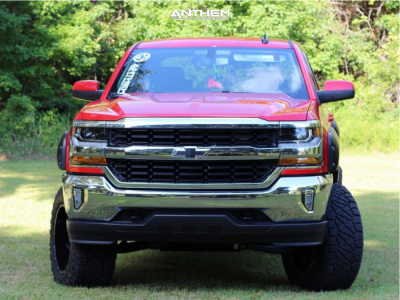 1 2018 Silverado 1500 Chevrolet Rough Country Suspension Lift 7in Anthem A771 Black