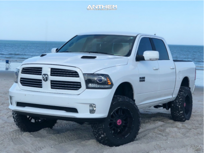 2017 Ram 1500 - 20x10 -24mm - Anthem Off-Road Enforcer - Suspension Lift 4" - 35" x 12.5"