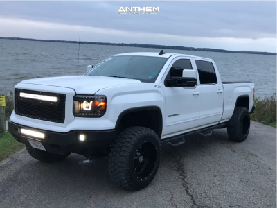 2015 GMC Sierra 1500 - 20x12 -44mm - Anthem Off-Road Instigator - Suspension Lift 5" - 35" x 12.5"