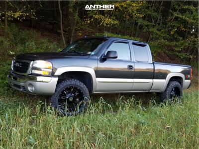 2003 GMC Sierra 1500 - 20x10 -24mm - Anthem Off-Road Instigator - Leveling Kit - 33" x 11.5"
