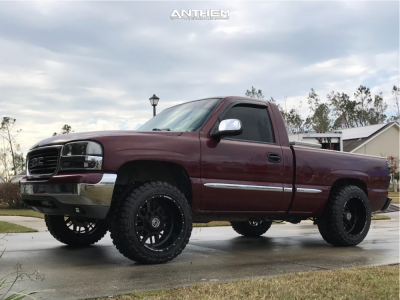 1 2002 Sierra 1500 Gmc Rough Country Suspension Lift 4in Anthem Gunner Black