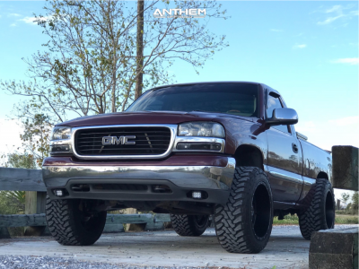 1 2002 Sierra 1500 Gmc Rough Country Suspension Lift 4in Anthem Gunner Black