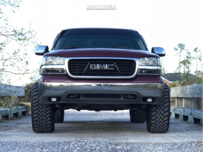 1 2002 Sierra 1500 Gmc Rough Country Suspension Lift 4in Anthem Gunner Black