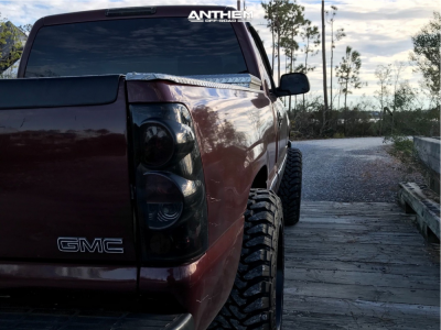 1 2002 Sierra 1500 Gmc Rough Country Suspension Lift 4in Anthem Gunner Black
