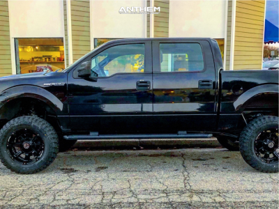 1 2014 F 150 Ford Rough Country Suspension Lift 6in Anthem Defender Black