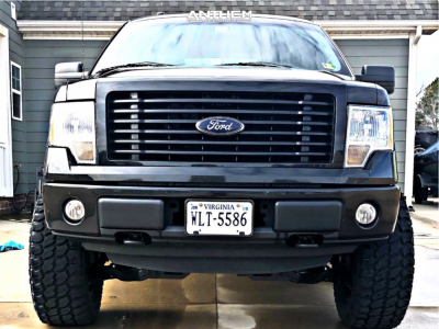 1 2014 F 150 Ford Rough Country Suspension Lift 6in Anthem Defender Black