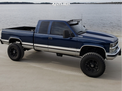 1 1999 K1500 Chevrolet Rough Country Suspension Lift 6in Anthem Defender Black