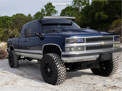 1 1999 K1500 Chevrolet Rough Country Suspension Lift 6in Anthem Defender Black