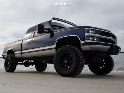 1 1999 K1500 Chevrolet Rough Country Suspension Lift 6in Anthem Defender Black