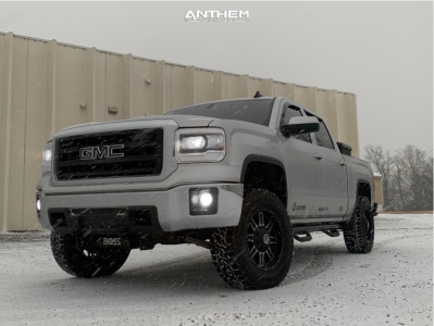 1 2015 Sierra 1500 Gmc Motofab Leveling Kit Anthem Instigator Black Machined