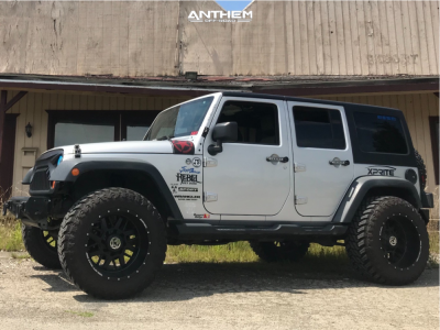 1 2012 Wrangler Jk Jeep Rubicon Express Super Flex Suspension Lift 25in Anthem Gunner Matte Black