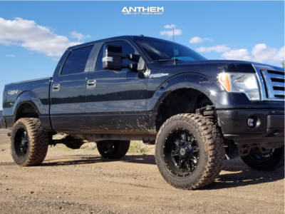 2011 Ford F-150 - 20x10 -24mm - Anthem Off-Road Instigator - Suspension Lift 6" - 35" x 12.5"