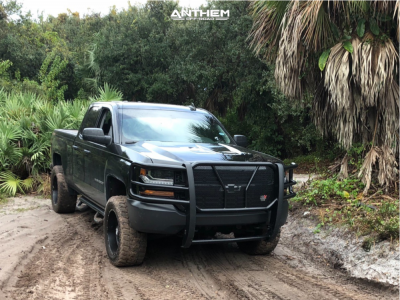 1 2017 Silverado 1500 Chevrolet Rough Country Suspension Lift 35in Anthem Gunner Black
