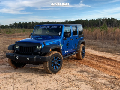 2016 Jeep Wrangler JK - 17x9 -12mm - Anthem Off-Road Defender - Stock Suspension - 245/75R17