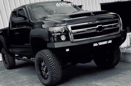 2011 Chevrolet Silverado 1500 - 18x9 -12mm - Anthem Off-Road Enforcer - Suspension Lift 7.5" - 295/70R18