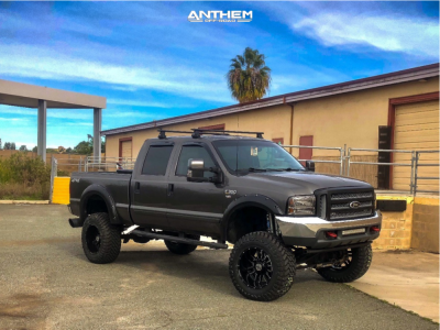 1 2003 F 350 Super Duty Ford Bds Suspension Lift 8in Anthem Equalizer Black Milled