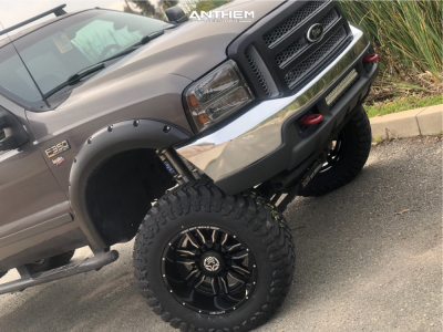 1 2003 F 350 Super Duty Ford Bds Suspension Lift 8in Anthem Equalizer Black Milled