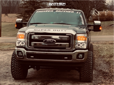 1 2011 F 250 Super Duty Ford Stock Leveling Kit Anthem Commander Black Milled