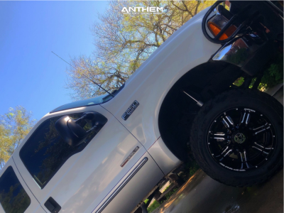 1 1999 F 250 Super Duty Ford Rough Country Suspension Lift 6in Anthem Equalizer Black Machined